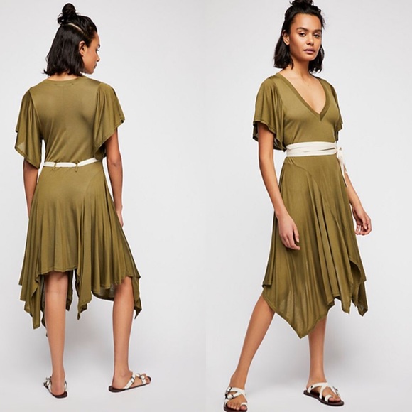 Free People Somewhere Tunic Army - Picture 6 of 6